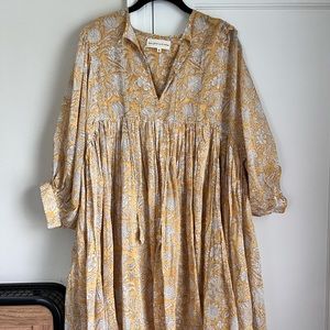 Daughters of India Kyra Mini Dress Cumin